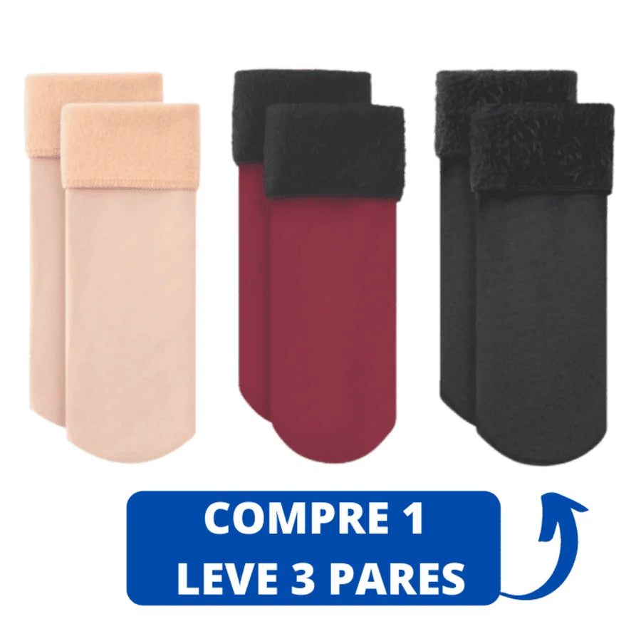 Meias Térmicas de Inverno - Premium | Pague 1 Leve 3 pares