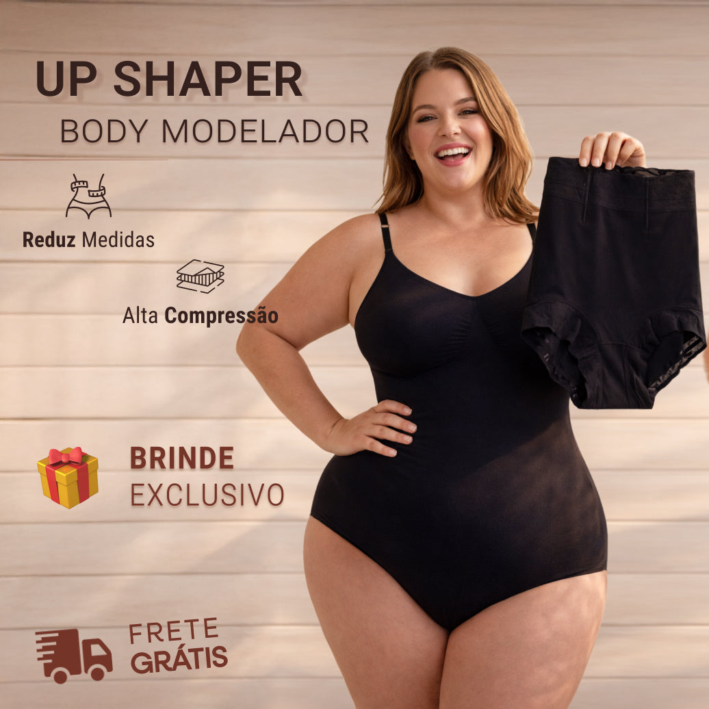 Body Modelador - Up Shaper + Calcinha Modeladora de BRINDE