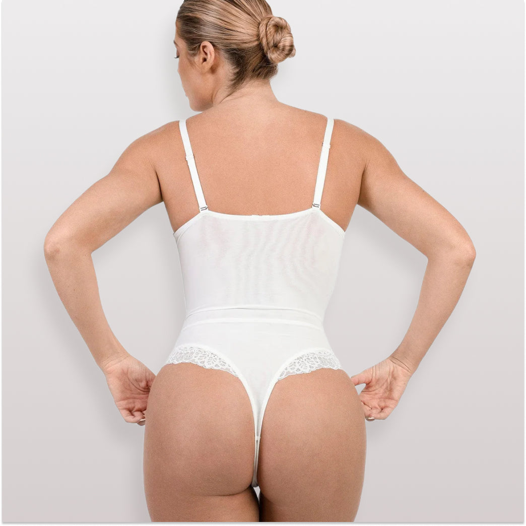 Body Modelador de Renda - Luxo Slim | + Brinde Calcinha Modeladora