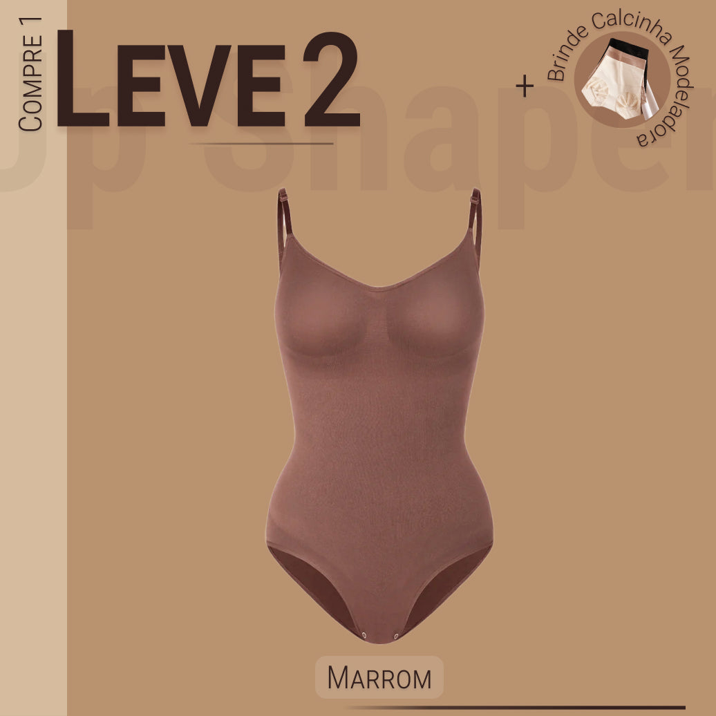 Body Modelador Up Shaper - Compre 1 Leve 2 + Brinde Calcinha Modeladora