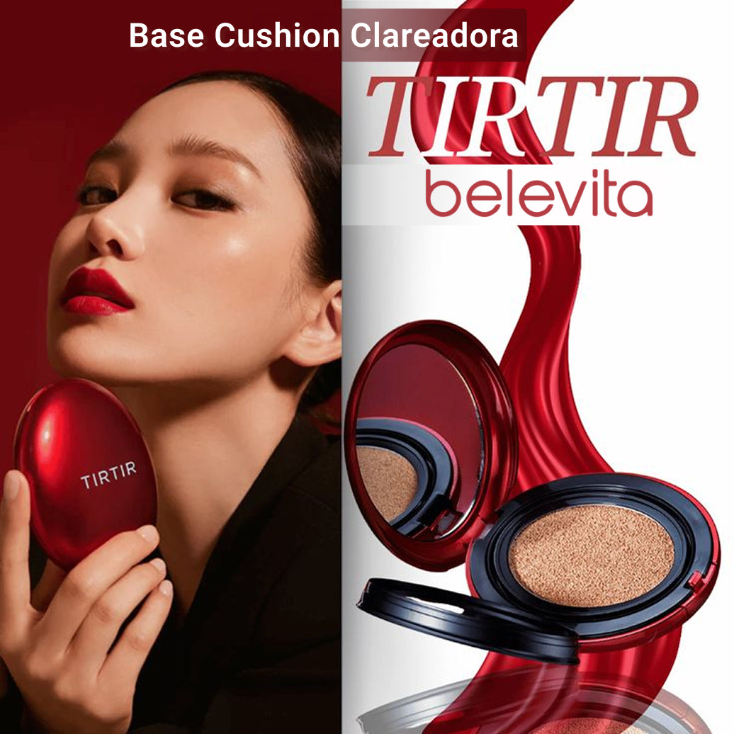 Base Cushion Clareadora TIRTIR - Protetor Solar e Maquiagem Longa Duração - Original