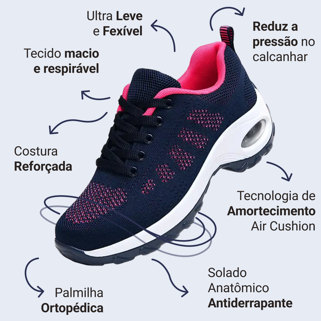Tênis Anatômico Anti Impacto - Conforto Flex